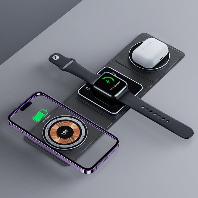 Vantix™ 3-in-1 Magnetic Wireless Charging Station